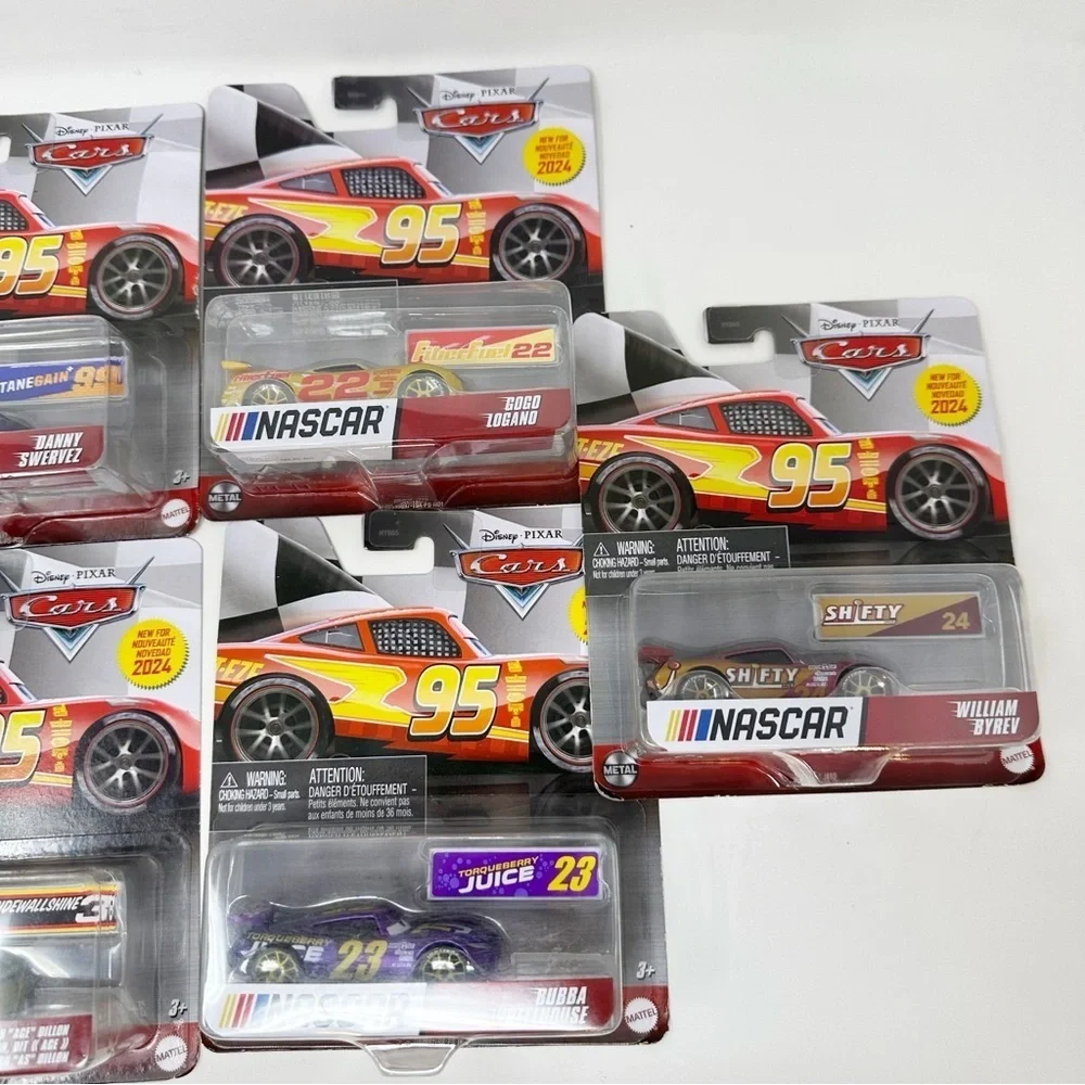 Disney Pixar Cars 2024 NASCAR Die Cast Car Set of 7